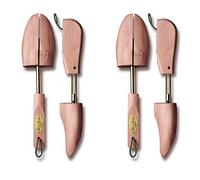 Woodlore Women's Cedar Wood Shoe Trees Adjustable 2-Pack (For 2 Pairs of Shoes), Aromatic, USA Made (Medium Fits Sizes 8-9.5), Cedar