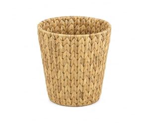 woodluv Natural Water Hyacinth Waste Paper Bin/Basket
