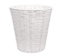 woodluv Round Waste Paper Basket Bin - Rubbish Bin for Bedroom, Bathroom, Offices or Home