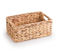 Woodluv Storage Baskets for Shelves, Woven Natural Hamper Gift Basket Bathroom Storage Basket organiser Toys Storage, Medium