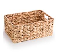 Woodluv Storage Baskets for Shelves, Woven Natural Hamper Gift Basket Bathroom Storage Basket organiser Toys Storage, Large