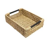 Woodluv Storage Baskets Large, Storage baskets for Shelves, Storage Box Organiser, Baskets to make hampers With Wood Handles -Large