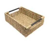 Woodluv Storage Baskets, Storage baskets for Shelves, Storage Box Organiser, Baskets to make hampers With Wood Handles -Extra Large