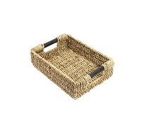 Woodluv Storage Baskets, Storage baskets for Shelves, Storage Box Organiser, Baskets to make hampers With Wood Handles - Small