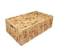 woodluv Water Hyacinth Under Bed Storage Box Chest Basket -Extra Large