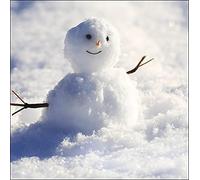 Woodmansterne Artistic Charity Christmas Cards - 'Happy Snowman' - Eco-Friendly & Recyclable - Pack of 5 Cards