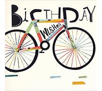 Woodmansterne Artistic Open Male Happy Birthday Greeting Card - Eco-friendly - From The Mambo Range - Bike