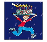 Woodmansterne Birthday Card for Him - Quentin Blake Cake Design - Eco-Friendly & Made in the UK