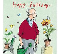 Woodmansterne Birthday Card for Him, Quentin Blake Gardener | Gardening Design, Eco-Friendly, Made in the UK