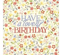 Woodmansterne Birthday Card for Women - Happy Birthday Card with Floral Emma Bridgewater Design and Embossed 'Have a Lovely Birthday' Message - Birthday Card for Her