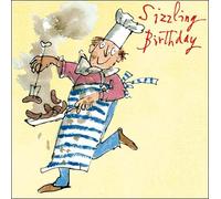 Woodmansterne Birthday Card - Quentin Blake - Sizzling Chef! (2007)