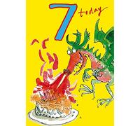 Woodmansterne Boy's Birthday Card - Age 7 - Quentin Blake - Dragon (2860)