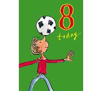 Woodmansterne Boy's Birthday Card - Age 8 - Quentin Blake - Little Footballer