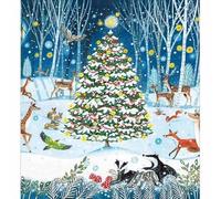 Woodmansterne Christmas Cards Woodland Animals Tree Pack of 5 - Charity Xmas