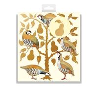 Woodmansterne Emma Bridgewater Partridges Christmas Medium Paper Gift Bag with String Handles, Multicolor, 20 x 22.5 x 10 cm