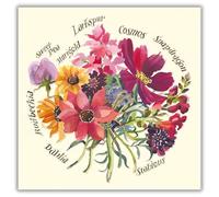 Woodmansterne Floral Birthday or All-Occasion Card - Emma Bridgewater Garden Flowers Design - Embossed Finish - Blank Inside - For Women - Pretty Greeting Card