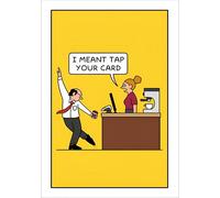Woodmansterne Funny Birthday/Blank Greeting Card - Blank Card for Men/Women with Humorous Tap Dance Design - General Card Suitable for Any Occasion