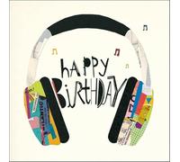 Woodmansterne General Male Birthday Card for Men/Boys - 'Gamer Dude' Headphones Abstract Illustration - Eco-Friendly & Recyclable