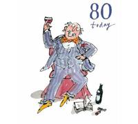 Woodmansterne Male Birthday Card - 80 Today (8678) - Quentin Blake