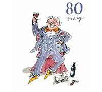 Woodmansterne Male Birthday Card - 80 Today (8678) - Quentin Blake