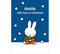 Woodmansterne Miffy Daddy Christmas Card Cute Bunny With Love At Christmas Xmas Greetings - Miffy Heartfelt Wishes, For Dad, Enchanting Design, Vibrant Colours, Eco-Friendly, From The Kids