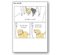Woodmansterne Open Blank Humour Greeting Card - Eco-Friendly - From The They Can Talk Range - My Human Is So Nice - Suitable For Birthdays, Anniversaries And Other Occasions