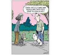 Woodmansterne Open Illustrated Humour Blank Greeting Card - Eco-Friendly- From The Speed Bump Range - Lookalikes - Suitable For Birthdays, Anniversaries And Other Occasions