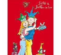 Woodmansterne Quentin Blake Sister & Brother-In-Law Christmas Card Festive Xmas Greetings - Christmas Card Range Vibrant Design, Heartfelt Wishes, Eco-Friendly, Keepsake, Festive, Family Love