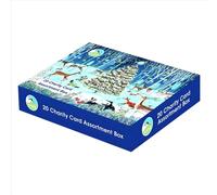 RSPB Charity Christmas Cards - Box of 20 - Multipack Assorted Designs - Snowy Woodland Animals - Made in The UK - Eco-Friendly