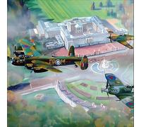 Woodmansterne Birthday Card for Him - RAF Bomber Flypast Over Buckingham Palace - Blank Inside - Historic War Plane Greeting Card for Dad, Granddad, Friend or Male Family Relation