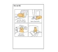 Woodmansterne They Can Talk Humorous Blank/Birthday Card - As a Cat I Like to Remain Inconspicuous - For Him/For Her