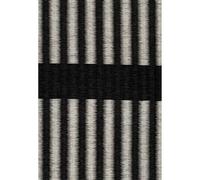 Woodnotes Cut Stripe Carpet 200x300 Paper Yarn/Black Stone