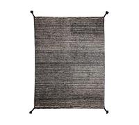 Woodnotes Grid Hand-knotted Wool Carpet 140 x 200 cm White/ Black