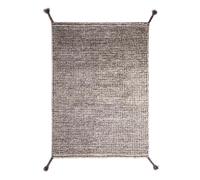 Woodnotes Grid Hand-knotted Wool Carpet 140 x 200 cm White/ Gray