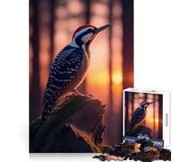 Woodpecker Bird Jigsaw Puzzle 1000 Piece for Adults Strategic Think Peaceful Escape Precise Fit Lovely Gift (50x75cm)