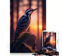 Woodpecker Bird Jigsaw Puzzles 1000 Pieces for Teenagers Sharp Memory Calm Leisure Neat Edges Festive Gift (38x26cm)