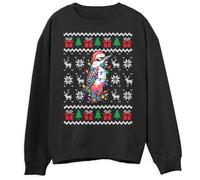 Woodpecker Christmas Sweatshirt for Boys Girls Festive Adorable Birds Xmas Jumper for Children Ugly Christmas Sweater for Kids, 5-6 Years, Black