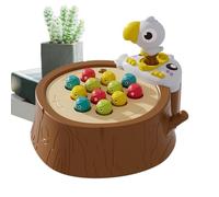 Woodpecker Feeding Toy - 23cm ABS | Worm Game | Magnetic Bird Feeder Toy | Wooden Animal Educational Sensory Toys For Kids Boys Girls Playtime Easter Gift Learning Fun