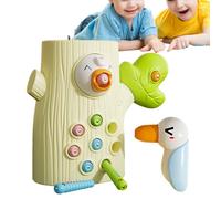 Woodpecker Feeding Toy - Magnetic Bird Fine Motor Game, montessories Style Playset | Colorful Worm Catching Toys, Wooden Skill Learning Toyy, Bird Feeding Activity for toddleres Developmental Fun