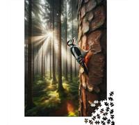 Woodpecker Forest Nature Photography-1, Classic Puzzle, 1000 Pieces, 52x38cm/1000pcs