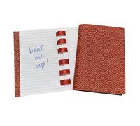 Woodpecker Laboratories The Indestructible Tuk Book™ (Red and Gold Wave) - Patented, Waterproof, Tear-Proof, Pocket Notebook - 140 pages - 3.5" x 5.5"