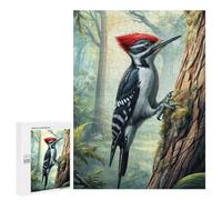 Woodpecker on Tree - Wooden Brain Teaser for Adults, 500 PCS, Year-End Present - for Quiet Evenings And Focused Play