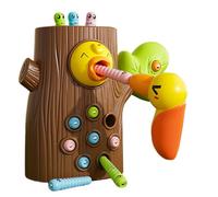 Woodpecker Toy - Colorful Magnetic Feeding Game Set, Creative Bird Puppet Activity Unit | Motor Skills Coordination Builder Toy, Preschool Tactile Learning Apparatus, Tabletop Children Balancing