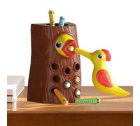 Woodpecker Toy - Role-Playing Elements and Dynamic Track Layout, Magnetic Bird Toy, Fishing and Insectz Catching Game | Funny Pecking Woodpecker for School, Classroom Activities, or Travel