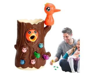 Woodpecker Worm Catching Game - Magnetics Woodpecker Worm Catching Toy | Bright Colors Preschool Learning Toy For Birthday, Christmas, Easter, And Children's Days