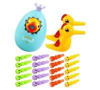 Woodpecker Worm Pull Toy With Money Bank ABS Multi-Functional Learning Toy Develops Counting Skills And Patience, Great For Travel, Daycare Centers And Occupational