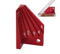 Woodpeckers Bevel Block - Metal Woodpeckers Angle Finder Tool - Red Aluminum Alloy Bevel Gauge Protractor for Construction Sites, Homes, Studios