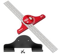 Woodpeckers inDexable Square System, 450MM Protractor Square & T-Square in One, Feature Packed Woodworking Square, Metric
