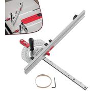 Woodpeckers StealthStop Miter Gauge, Universal Table Saw Miter Gauge with Extendable Fence, Micro-Adjust Stop, Patented Miter Bar Leaf Springs