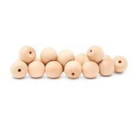 Woodpeckers Unfinished Wood Ball Knobs 1 inch for Kitchen Cabinet Knobs, Drawer Knobs, Dresser Knobs and Crafts, Pack of 25